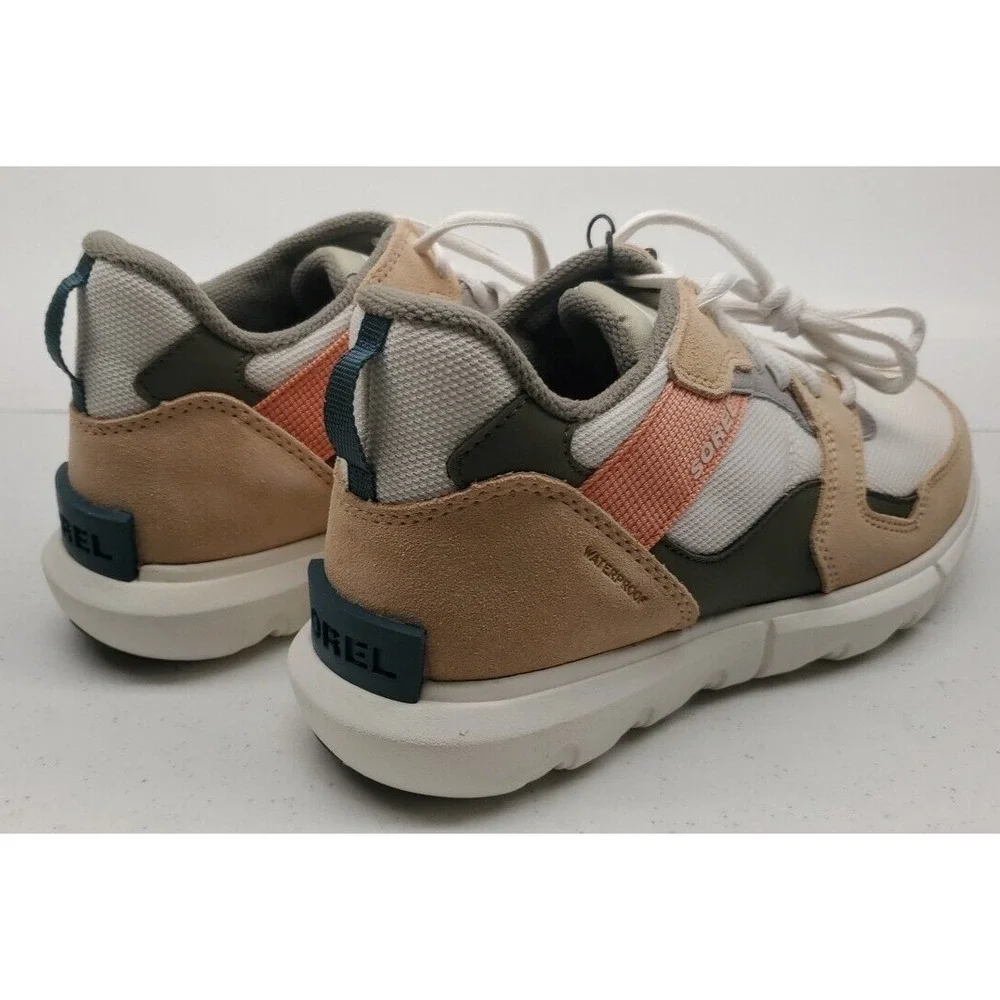 Sorel Women's Explorer II Sneaker Low WP Sea Salt/Nova Sand 6.5M US NEW!